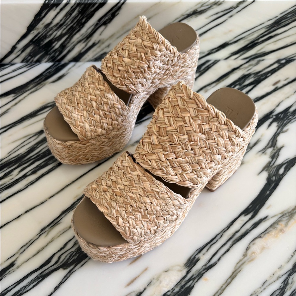 Farm Rio Braided Raffia Platform Sandal - Picture 5 of 8